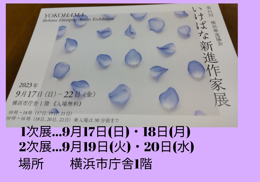 横浜新進作家展に会員5名参加します